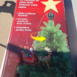 New Still In Box Mr. Christmas Santa’s Sleigh Animated Tree Topper