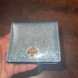 Kate Spade Blue Glitter Wallet 