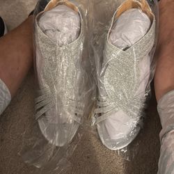 Silver Dress Heels