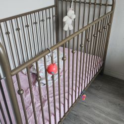 Gold Crib & Changing Table