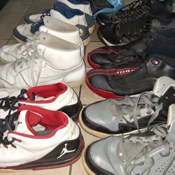 7 Pairs Of Jordan Shoes Size 13