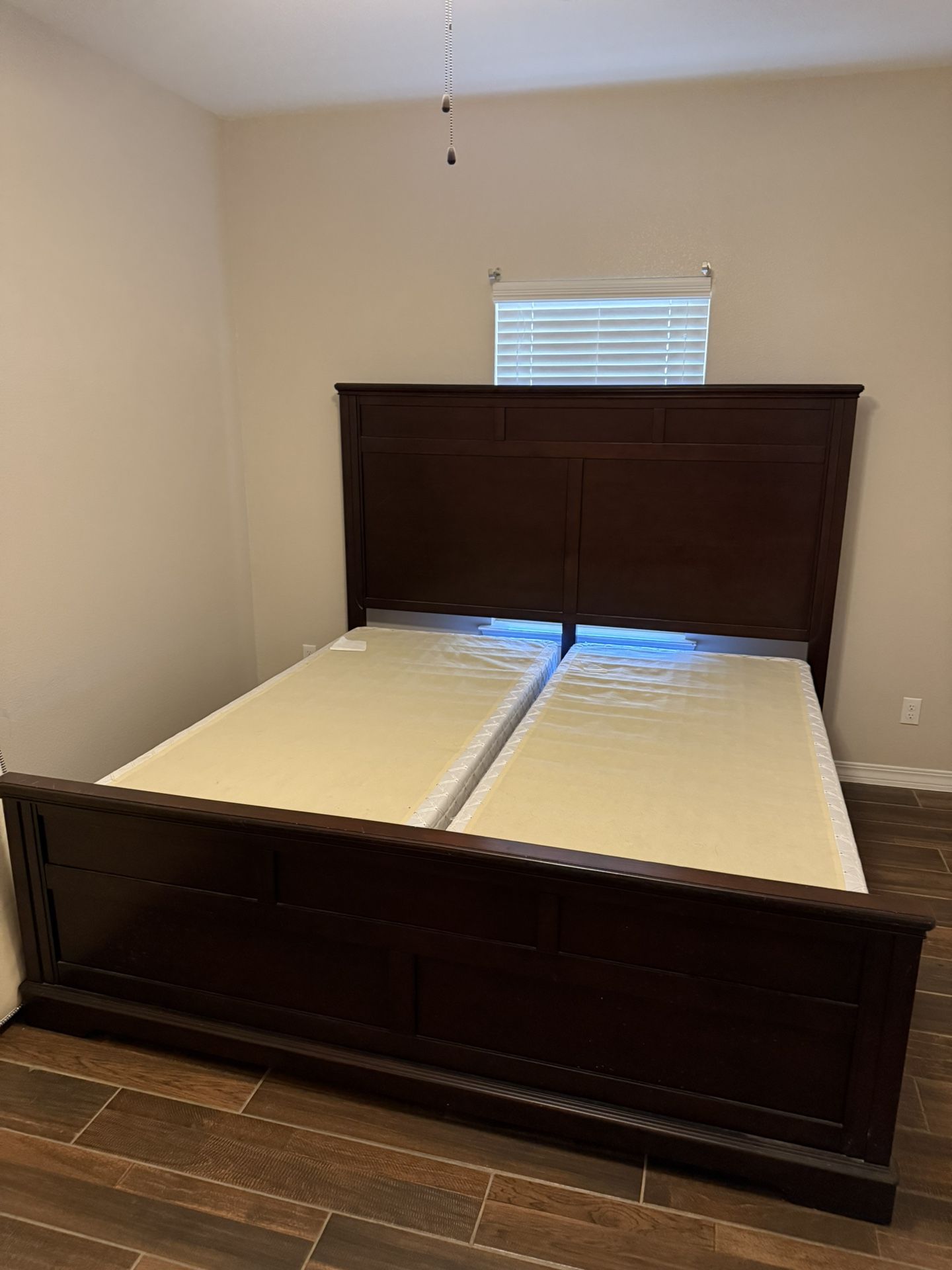 King Size Bed Frame And Box Spring