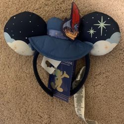Disney World 50th Mickey Peter Pan Flight Main Attraction Ears