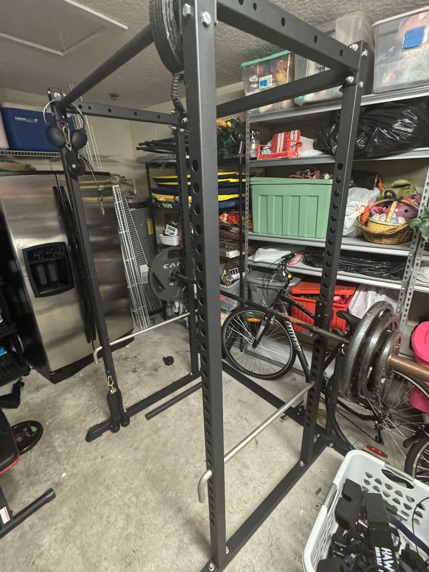 Barbell+Weights+Power Rack