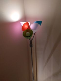 5 Bulb Lamp Multicolor Shades
