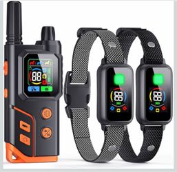 2 In1 Wireless Dog Collar Fence System & Training Collar Electric Fence for Dogs Remote Range 25-3500ft, 4 Training Modes Waterproof Pet Containment f