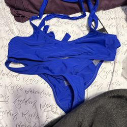 2 Piece Fashion Nova Royal Blue Bathing Suit