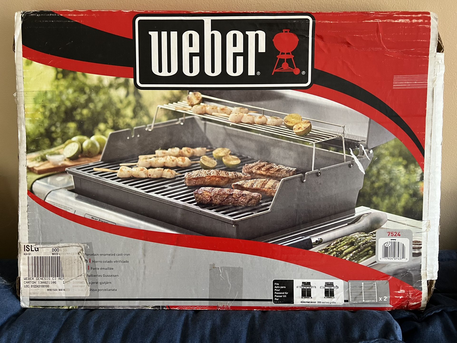 New Weber Genesis 300 Stainless Steel Cooking Grates (2 ct)