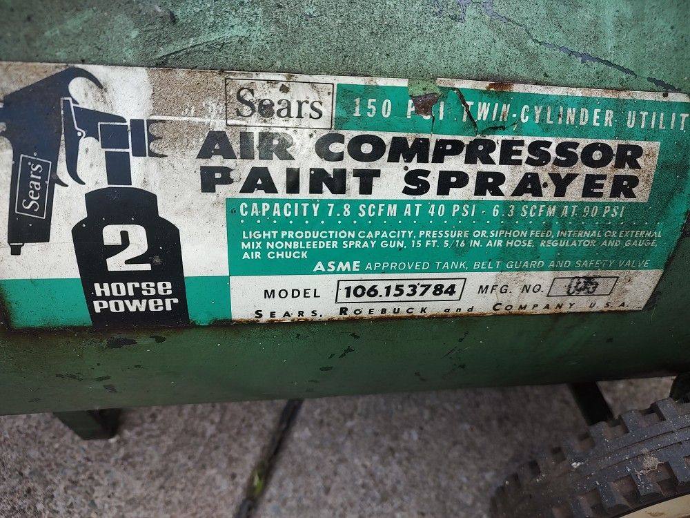 Air Compressor/Paint Srayer