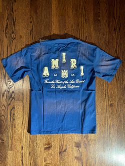 (M/L) Amiri blue tee