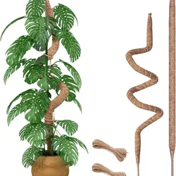 New Bendable Moss Pole for Plants Monstera, Tall Moss Poles for Climbing Plants Indoor, Large Moss Pole Support, Garden Trellis Stick Stakes for Plant