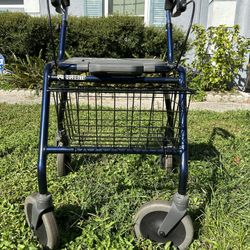 Wheeled Walker with Seat And Basket