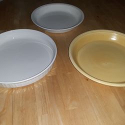 3 Pie Baking Plates