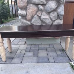 Wooden Farmhouse Bench