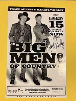 Trace Adkins and Darryl Worley Autographed 