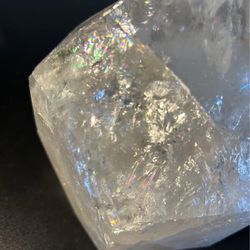 Large, clear, quartz, full of rainbows