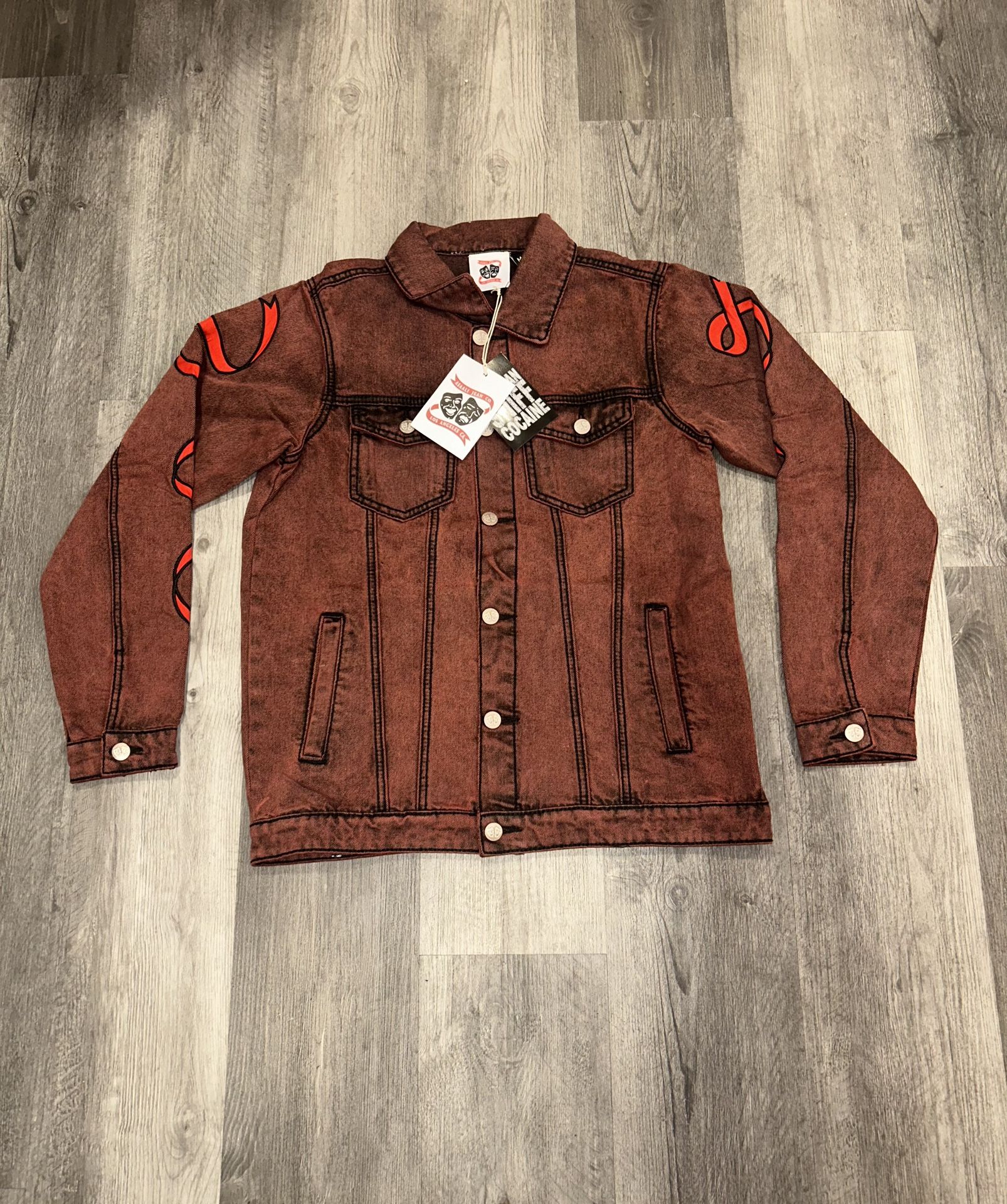 Asaali Ribbon Jean Jacket Brand New Size Medium
