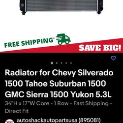 Radiator For 99 - 07 GM Truck