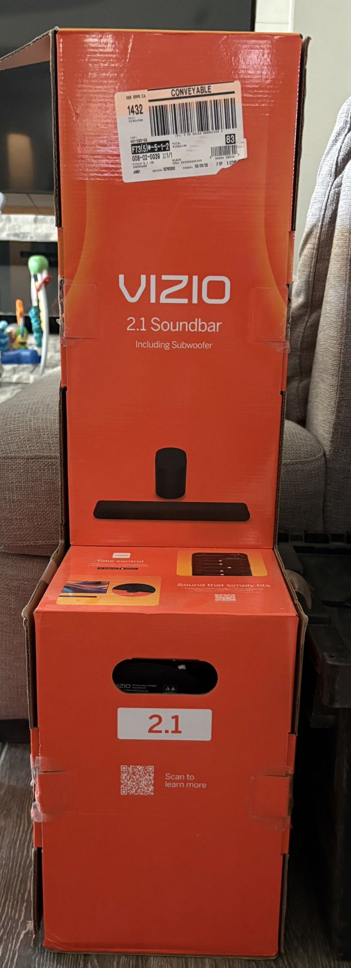 Vizio 2.1 Soundbar N Subwoofer