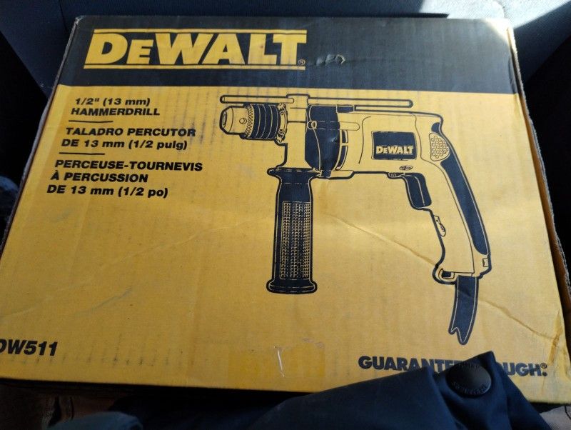 1/2" DeWalt Hammer Drill New 