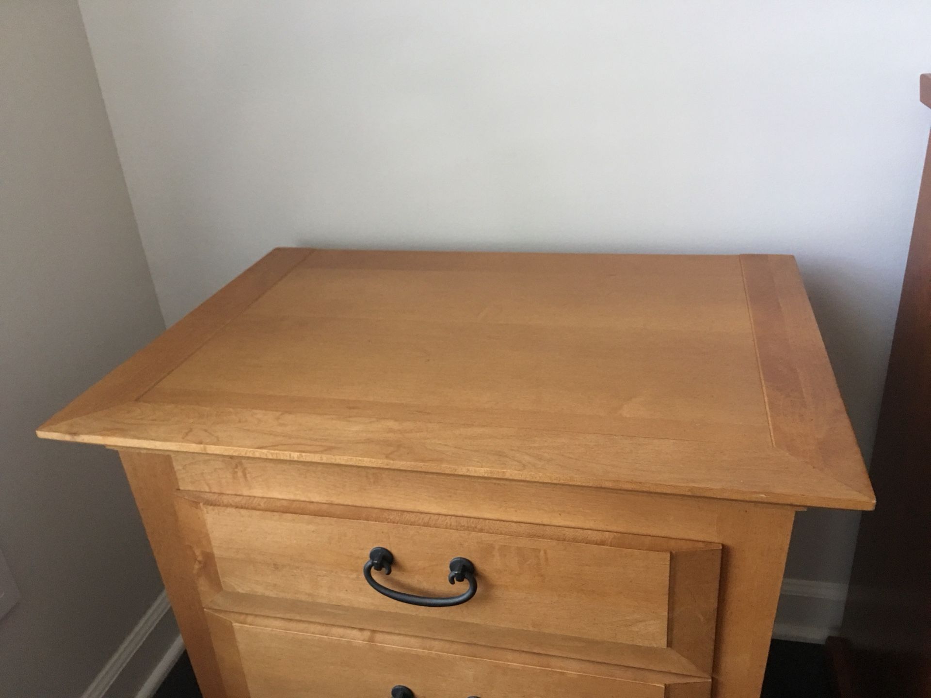 Pair of “Tuscany” nightstands by Shermag