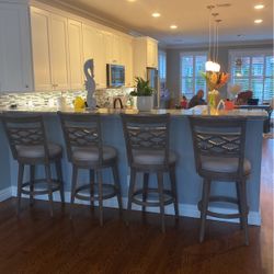 4 Swivel Bar Stools-must Take All 4