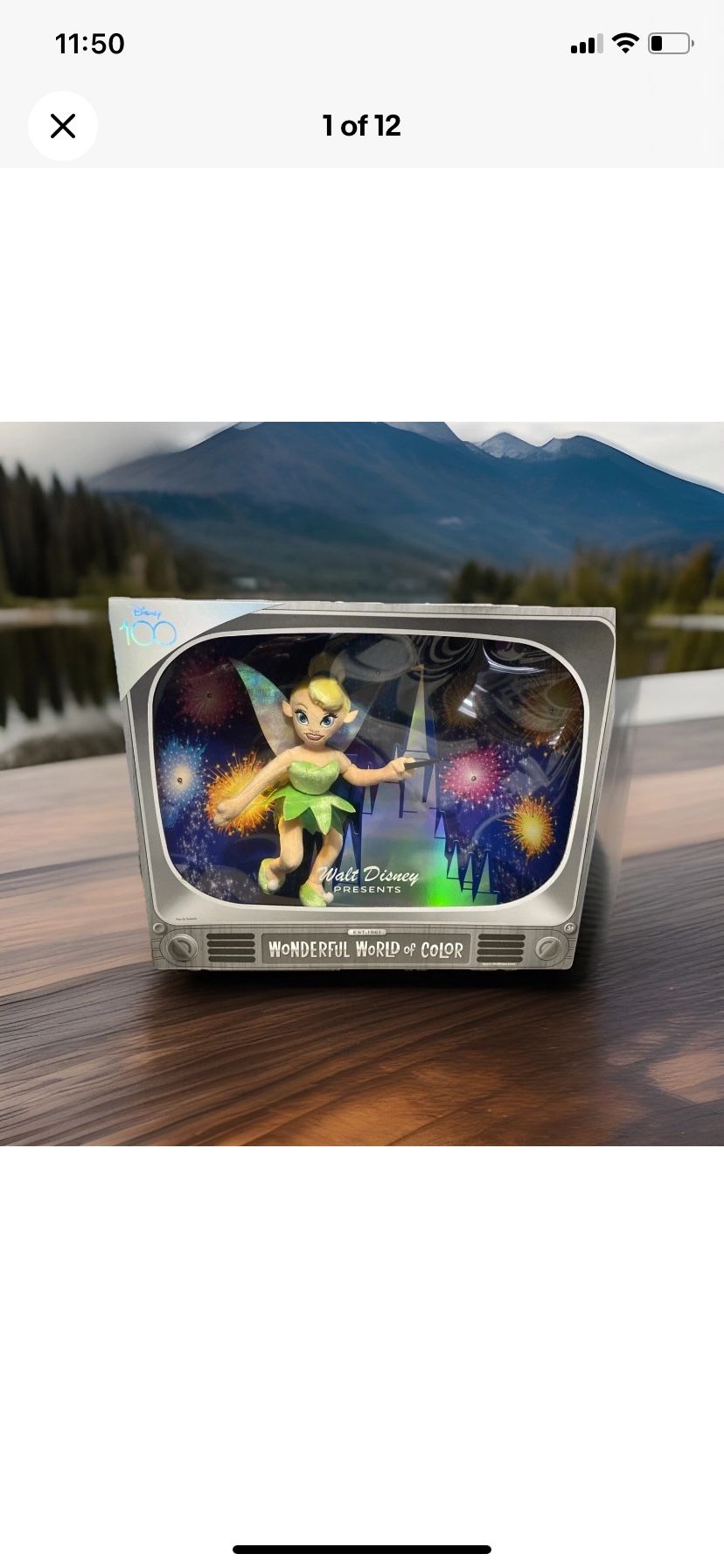 Disney 100 Year “Wonderful World Of Color “ Tinker Bell In Tv