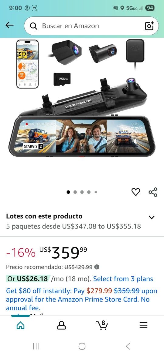 Camara De Espejo Retrovisor (New)