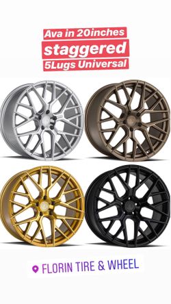 Aodhan Wheels on Sale 20inches staggered fitment Ava Financing Available