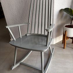 Modern Wood Grey Rocker - 19D x 21W
