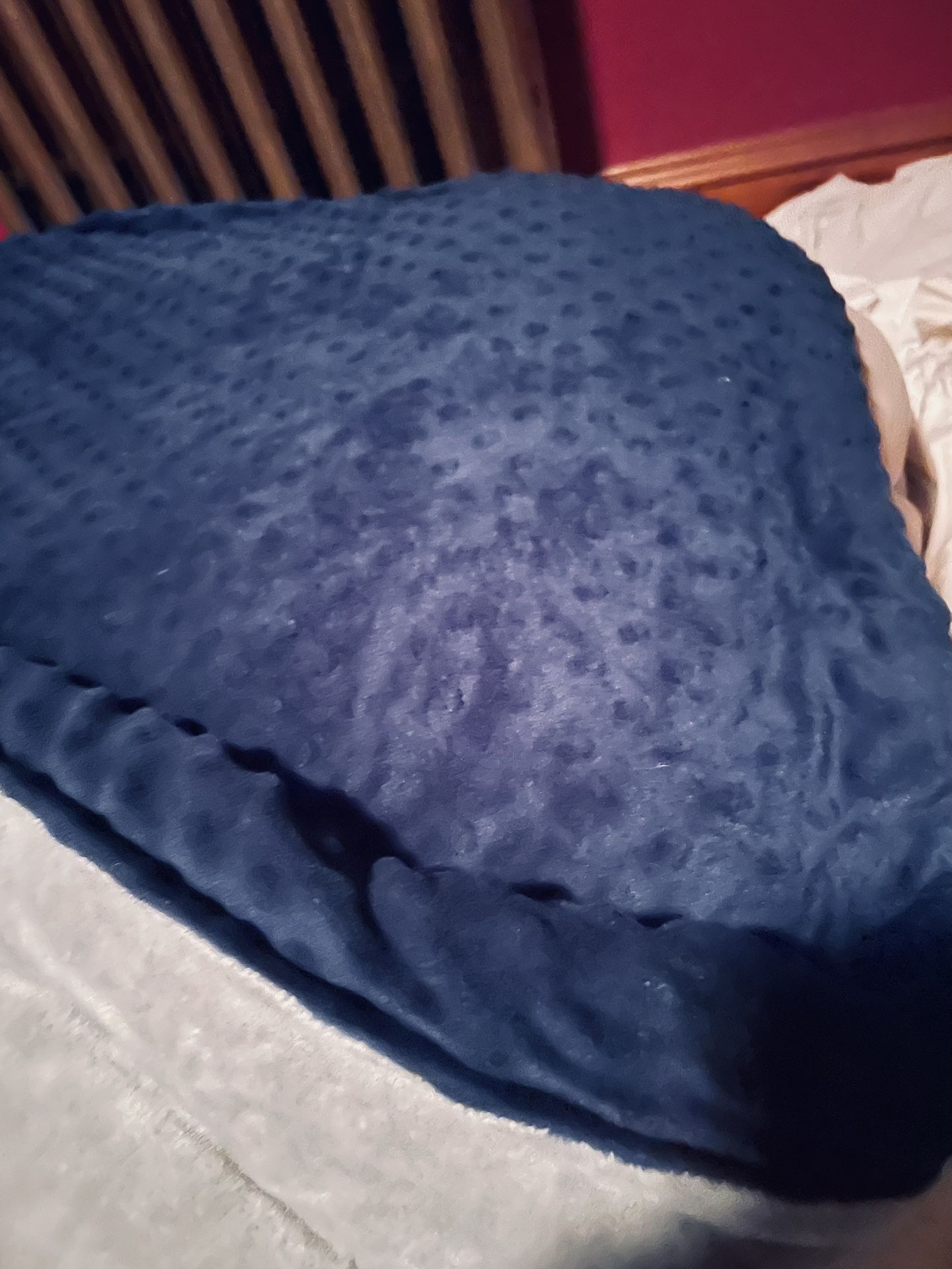 Weighted Bed Blanket 15 Lbs Navy Color Twin - Full