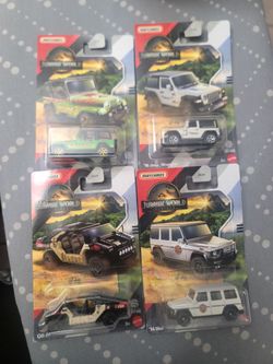 Matchbox Jurassic World Dominion Die-Cast Cars Set of 4