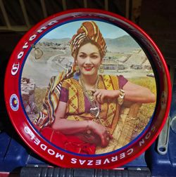 Vintage Corona & Victoria Beer Tray (Circa 1950)