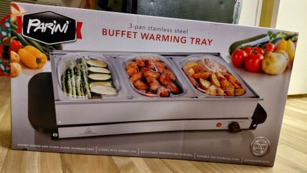 3 pan buffet warming tray