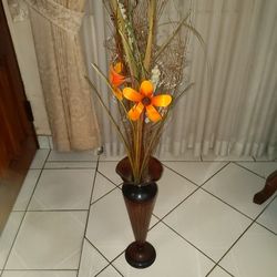 Brown Metal Vase