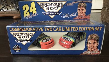 Collectible Brickyard 400 Inaugural Winner Jeff Gordon Commemorative 2 Car Limited Edition Set