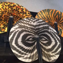 12 Animal Print Fans