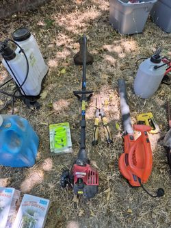 Electric leaf blower/Gas Weed wacker