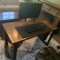 Modern Desk With Built In PC Holder 
