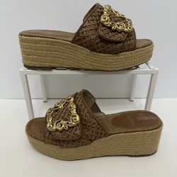 Sam Edelman Celia Espadrille Wedge Sandals Shoes Womens Size 9 