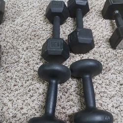 Weights, Dumbells Sets. 