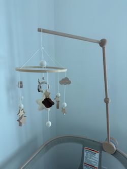 Baby crib hanging decor