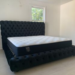 New In Box King Bed Frame+Mattress (Read Description Below)
