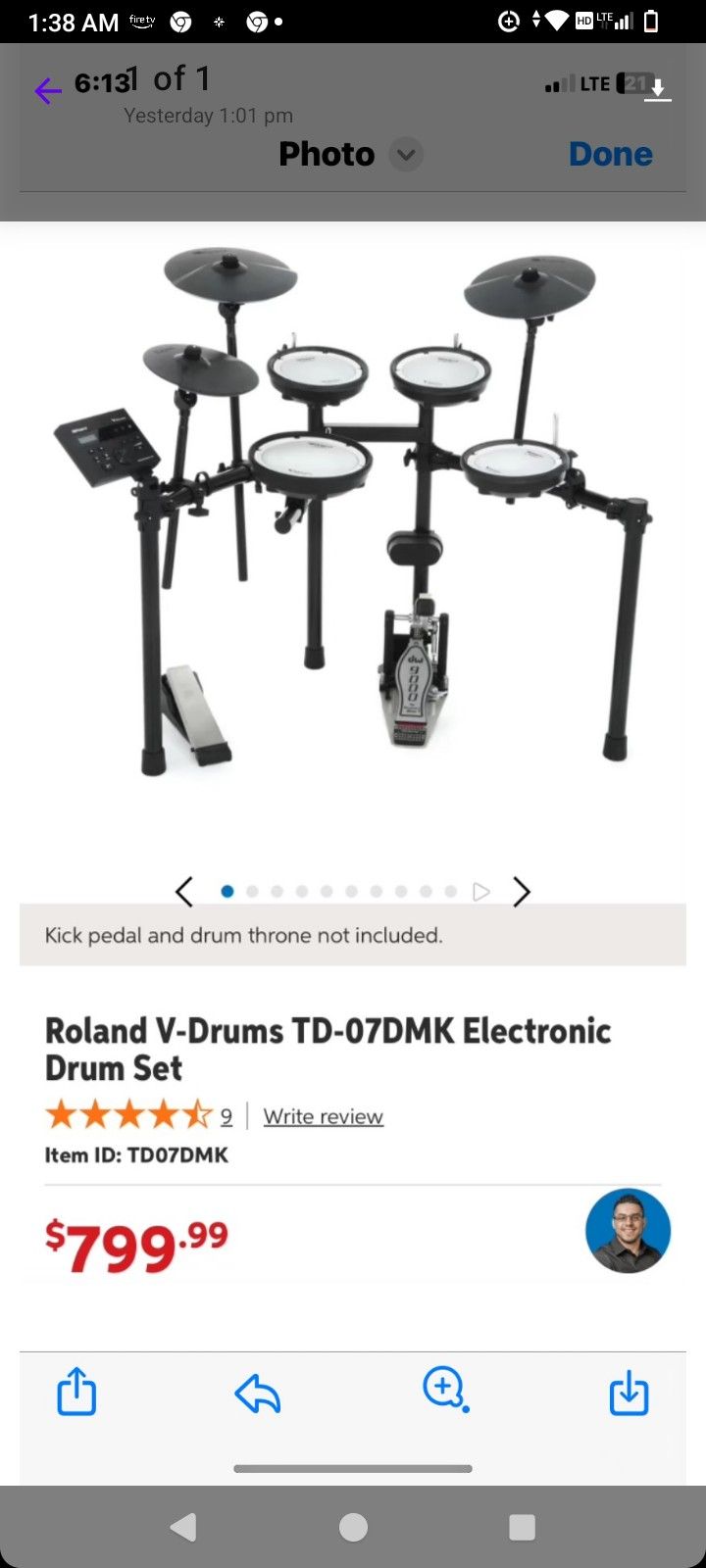 Electric Drum Set