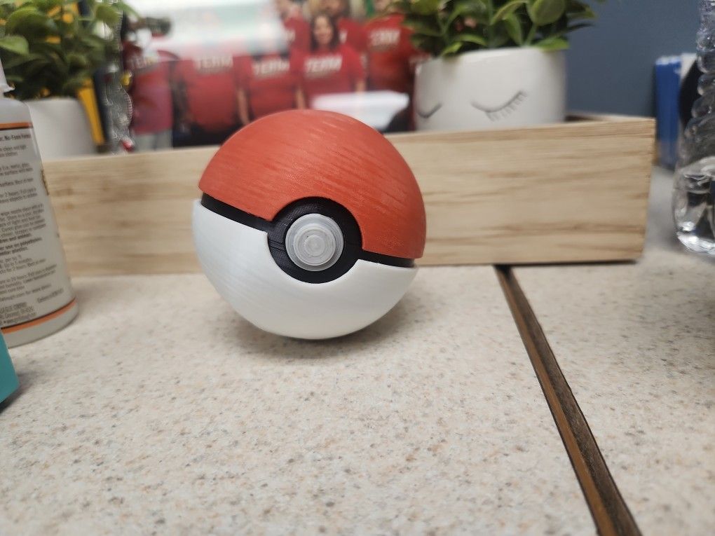 Poke Ball 3d Printed