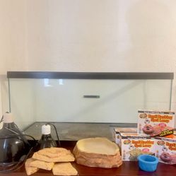 Complete 40-Gallon Reptile Enclosure Setup + Huge Bonus Accessories Bundle