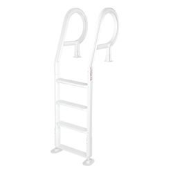 Heavy Duty Deck Entry Ladder Anti Slip Plastic Step Pool Ladder 48-54” In And above Ground Swimming Pools