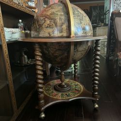 Zodiac Decorated Globe Bar