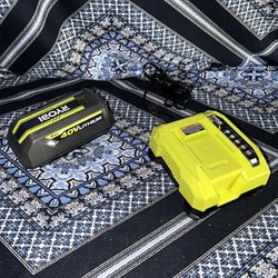 (1) 40V Lithium-Ion Battery and Charger with USB Port, (2) 40V Lithium-Ion Rapid Charger