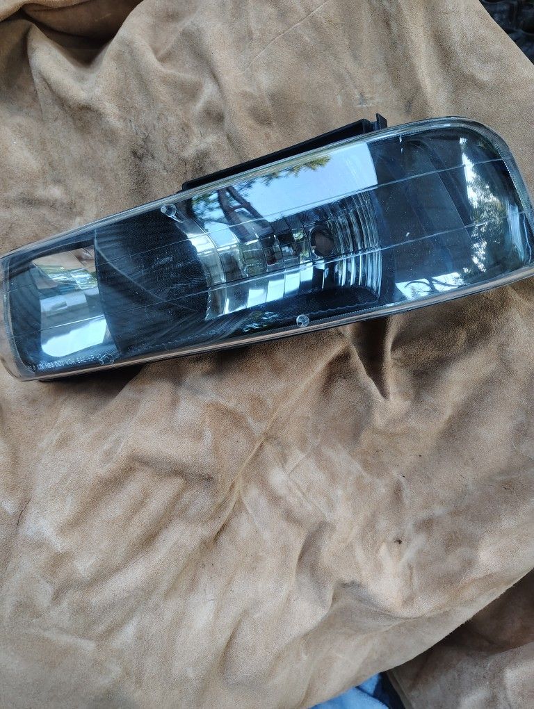 Chevy HeadLight Inserts Smoked New